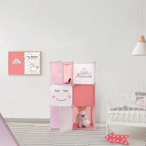 Produktbild Home Deco Kids aufbewahrung modulierbarer schrank 6 würfel mädche