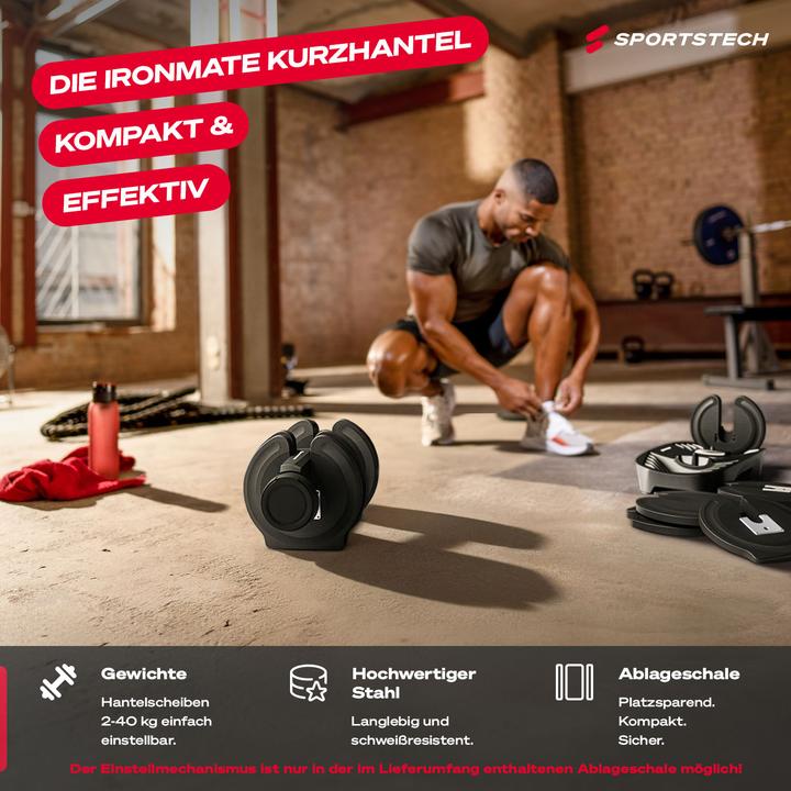 Image du produit Sportstech Hantel Ironmate 40