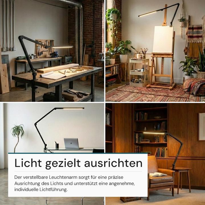 Actual product image Luxula LED desk lamp with clip (450 lm)