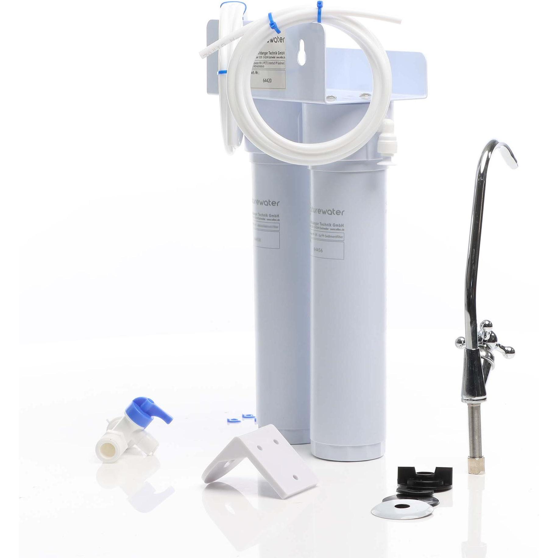 Thumbnail - Naturewater NW-2-PPUF 2 Stufen Untertisch Wasserfilter 5µ Sediment Ultrafilter, Wasserfilter, Weiss