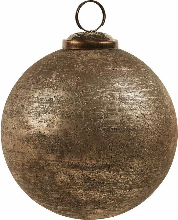 Actual product image Loberon Christmas decorations set of 4 Ophraine brown/copper (4 -part)
