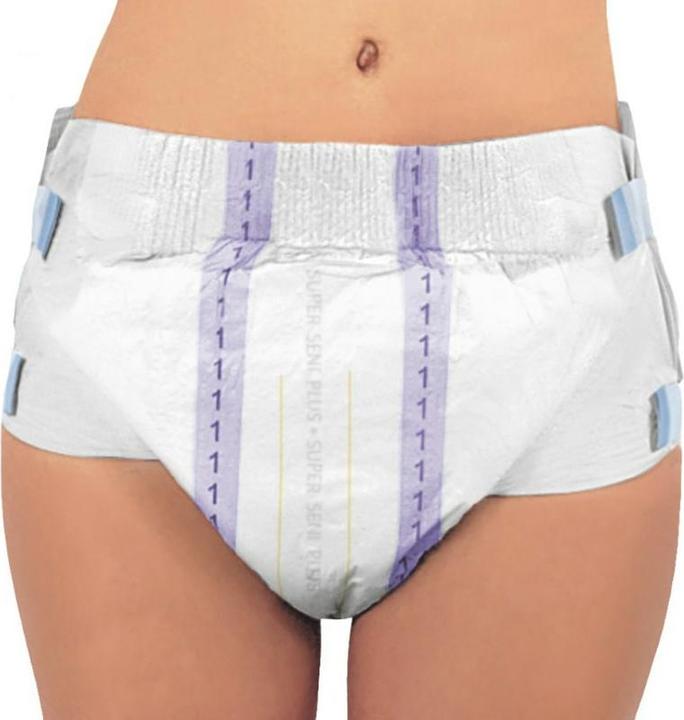 Produktbild Seni Plus Windelhosen M atmungsaktiv Hüftumfang 75-110cm 7 Tropfen (30 x, M)