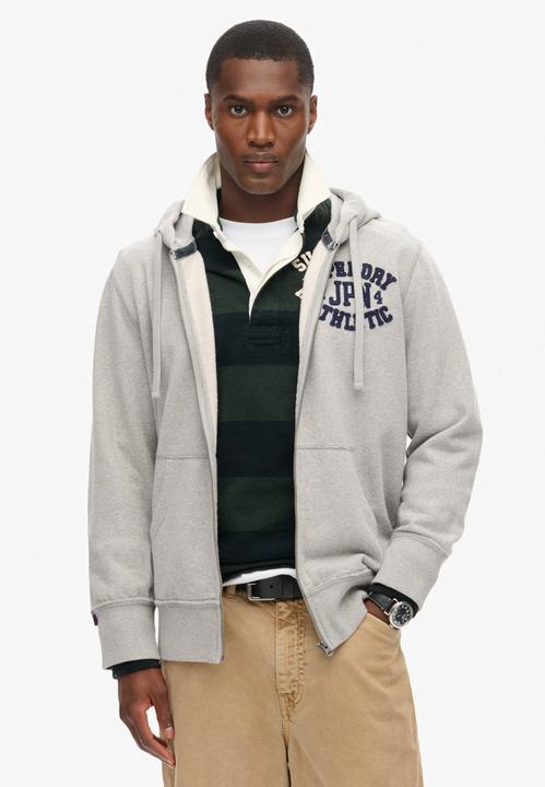 Immagine prodotto Superdry Giacca felpata Casual Vestibilità comoda Felpa con cappuccio atletica vintage con zip (XL)