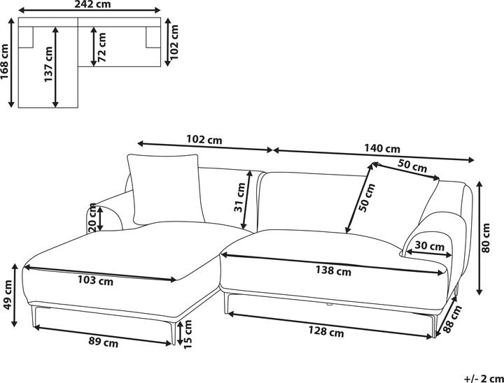 Produktbild Beliani Stenum (Ecksofa)