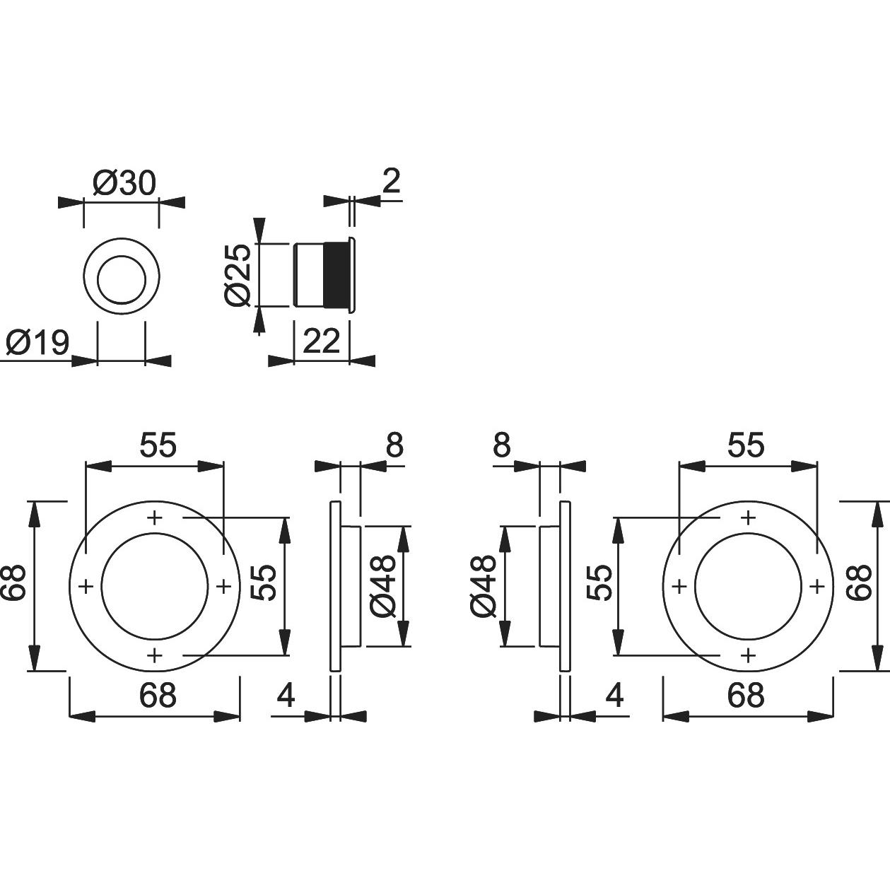 Thumbnail - Hoppe, Möbelgriff, Schiebetürset M471-Set 5