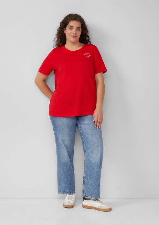 Produktbild S.Oliver T-Shirt Jersey-Shirt aus Baumwolle mit Stickerei (50)