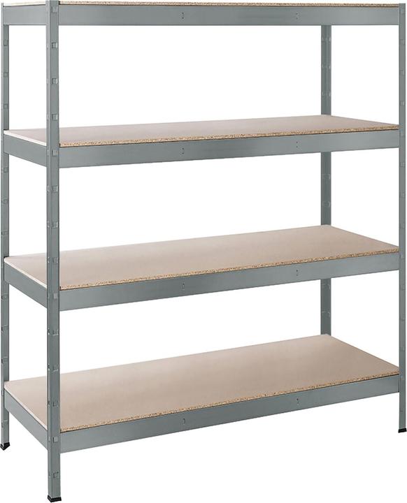 Produktbild Schulte Regalwelt Schwerlastregal Schulte verzinkt 1800x1600x600 mm 4 Bden Tragkraft 1000 kg
