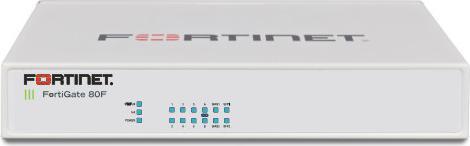 Actual product image Fortinet FortiGate-80F - 8 x GE RJ45 ports 2x RJ45 SFP shared media WAN ports