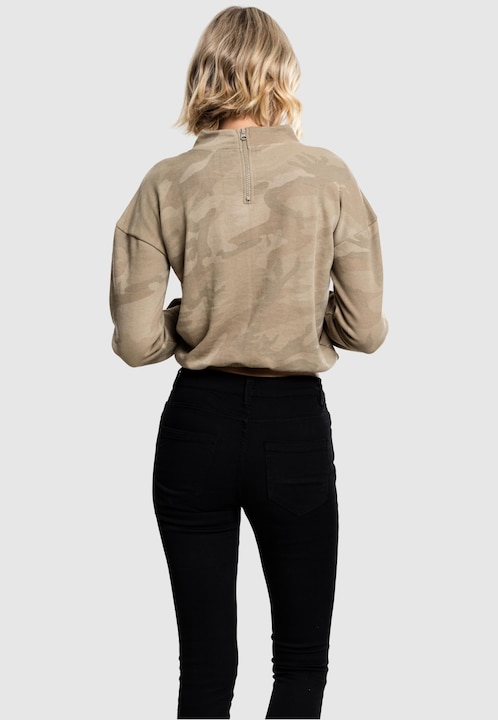 Image du produit Urban Classics Ladies Camo Turtleneck Crew (XS)