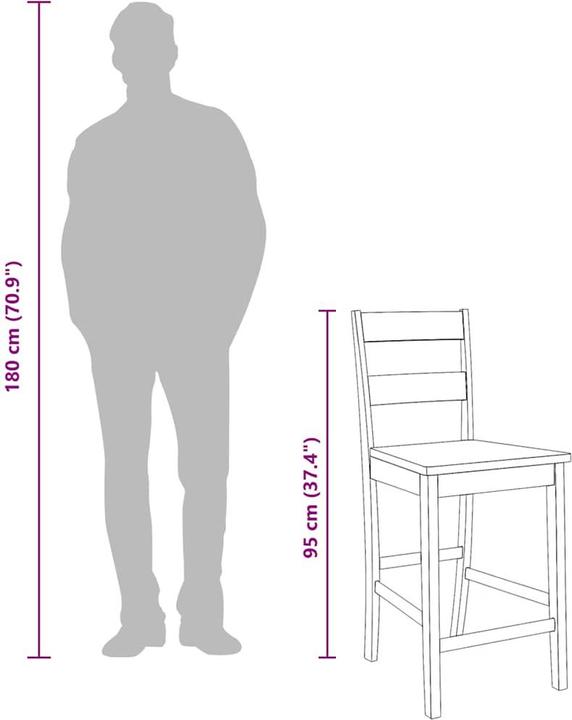 Produktbild vidaXL Barhocker