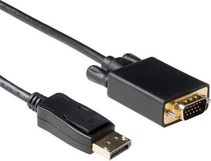 Produktbild ACT 2 metre Conversion cable DisplayPort male to VGA male. Length: 2 m Dp male (2 m)