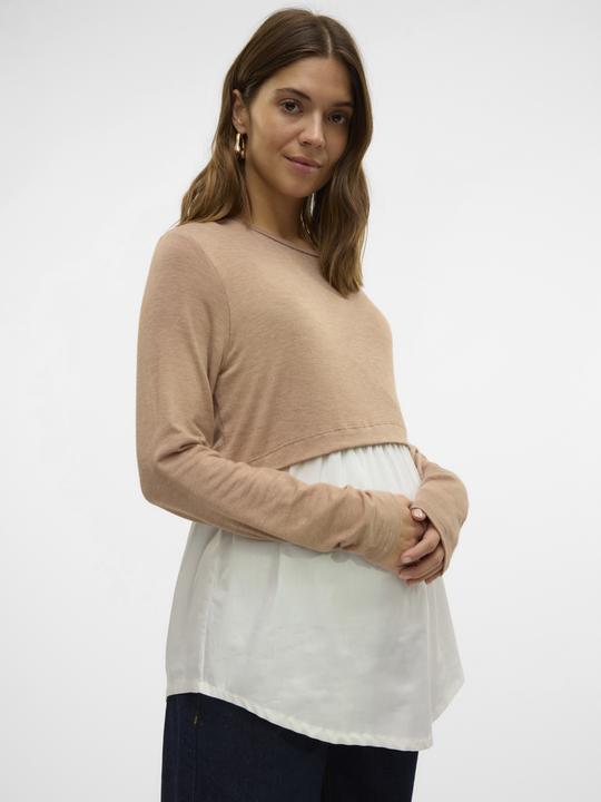 Produktbild Mamalicious Normal geschnitten Rundhals Top Bluse (XL)