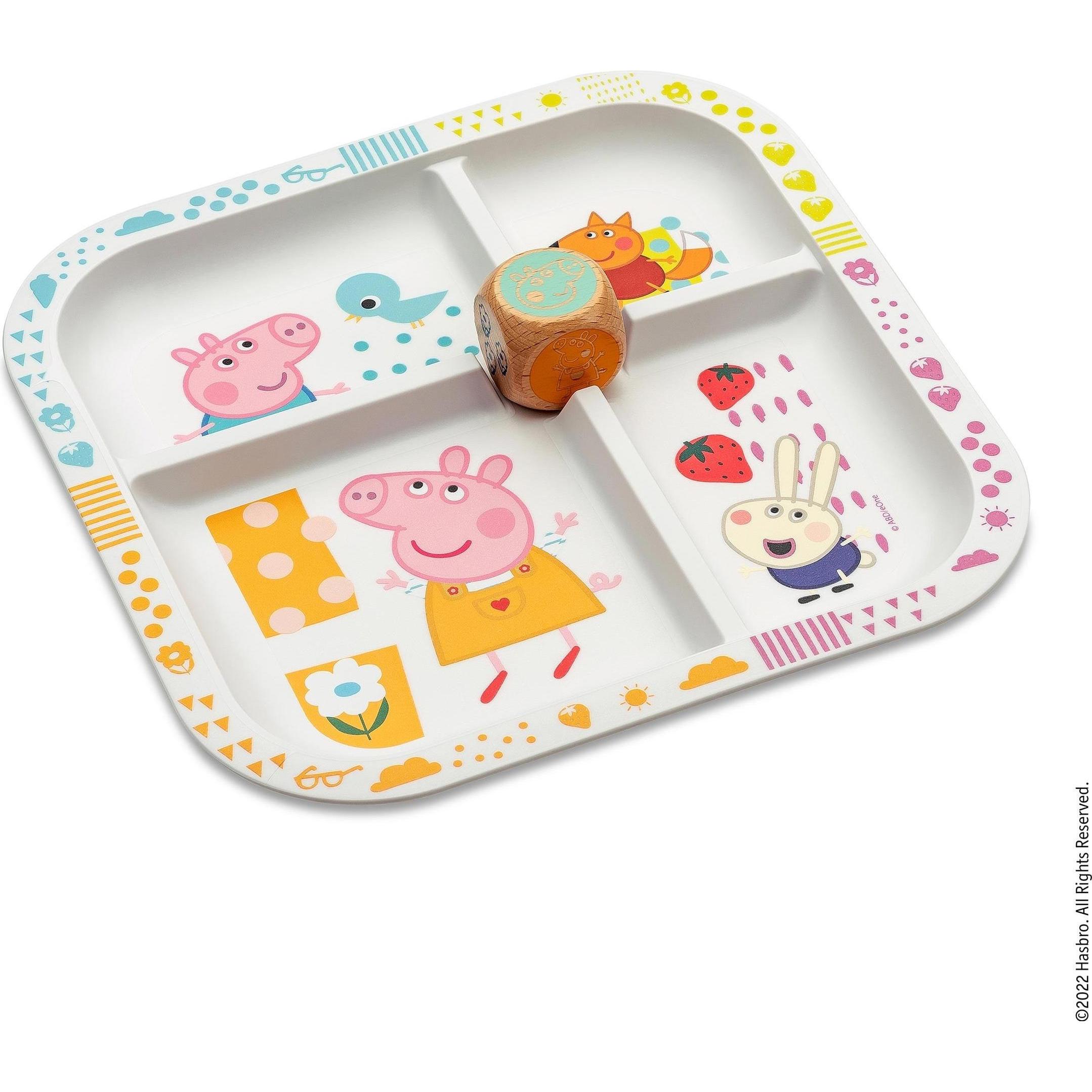Koziol, Kindergeschirr + Kinderbesteck, Esslernteller+Würfel P.Pig
