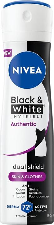 Produktbild NIVEA B&W Authentic Spray 150 Ml (Spray, 150 ml)
