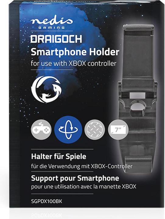 Actual product image Nedis Gaming Mobile Holder for Xbox One Controller Universal Adjustable Black (Xbox One S)