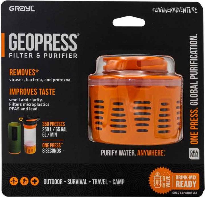 Actual product image Grayl GeoPress Replacement Purifier Cartridge
