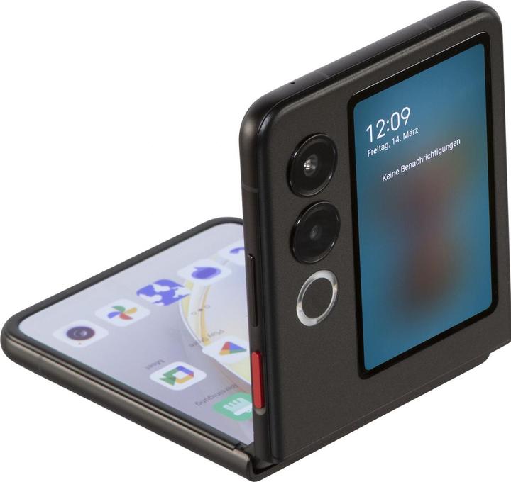 Actual product image Nubia Flip 2 5G 8GB/256GB Schwarz (256 GB, Night Black, 6.90", Dual SIM, 5G)