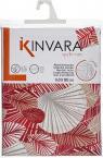 Image du produit Kinvara nappe toile antitache 140x180cm feuilles bordeaux (140 x 180 cm)