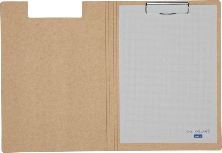 Produktbild Maul Klemmbrett-Mappe balance, Karton, braun stabiler Karton kaschiert mit naturbelassenem Kraftpapier
