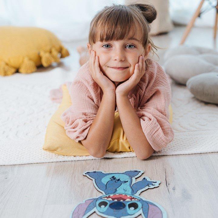 Productafbeelding Trefl Houten Puzzel Speciale Vorm 50 - Lilo & Stitch (50 onderdelen)