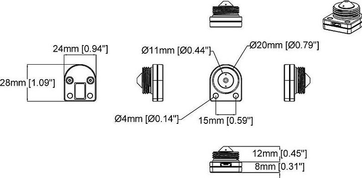 Actual product image Axis P1265 MK II MODULAR (1920 x 1080 Pixels)