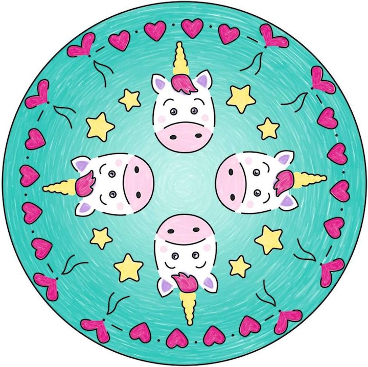 Actual product image Ravensburger Mini Mandala Designer - Unicorn