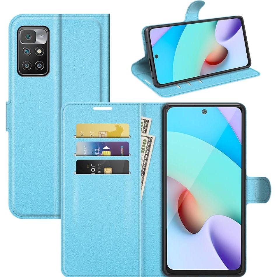 Screenguard Xiaomi Redmi 10 2022 Leather Guard Lederhülle (Xiaomi Redmi 10), Smartphone Hülle, Blau