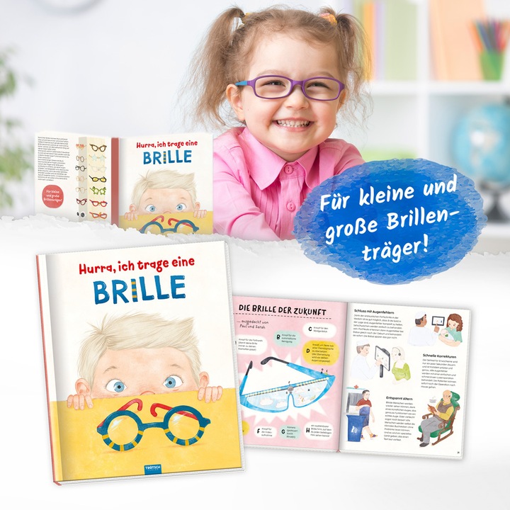Produktbild Kinderbuch Hurra, ich trage eine Brille (Deutsch, Trötsch Verlag GmbH & Co.KG, 2023)