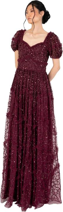 Image du produit Herba Abito Maxi con Scollo a Cuore e Frange (42)