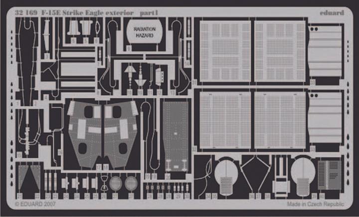 Actual product image Eduard F-15E Strike Eagle exterior for Tamiya kit