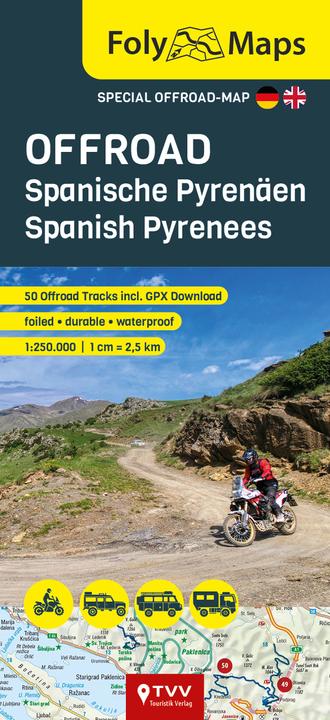 Actual product image FolyMaps OFFROAD Spanische Pyrenäen 1:250 000