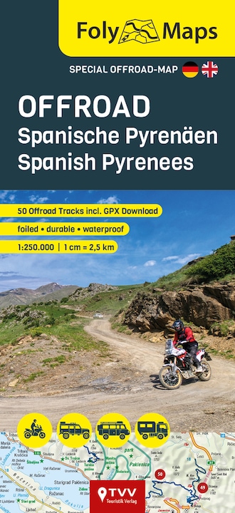 Produktbild FolyMaps OFFROAD Spanische Pyrenäen 1:250 000