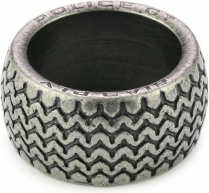 Image du produit Police Collier de bagues (Acier inoxydable, Cuir)