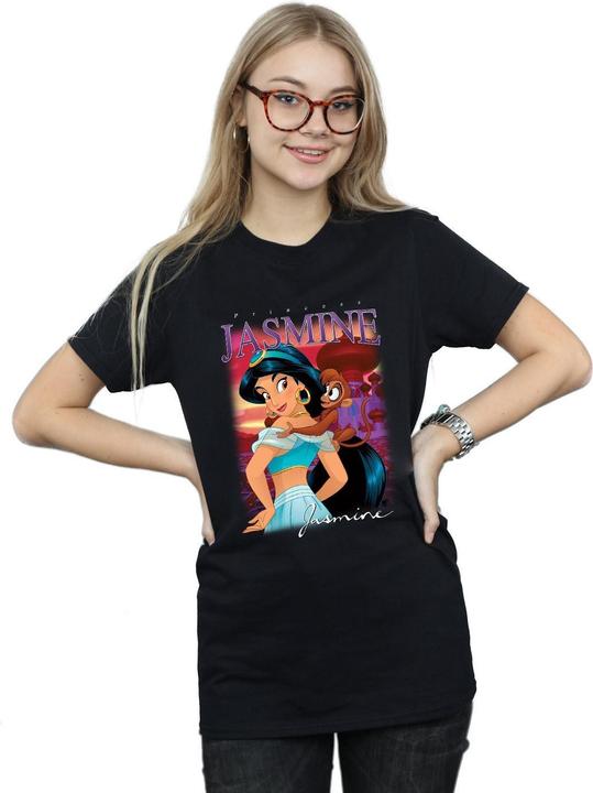 Immagine prodotto Aladdin Maglietta da donna/ragazzo in cotone Jasmine Montage (S)