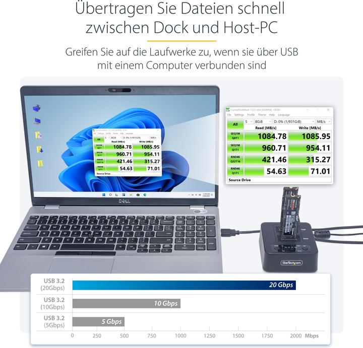 Produktbild StarTech 1:1 M.2 NVME DUPLICATOR