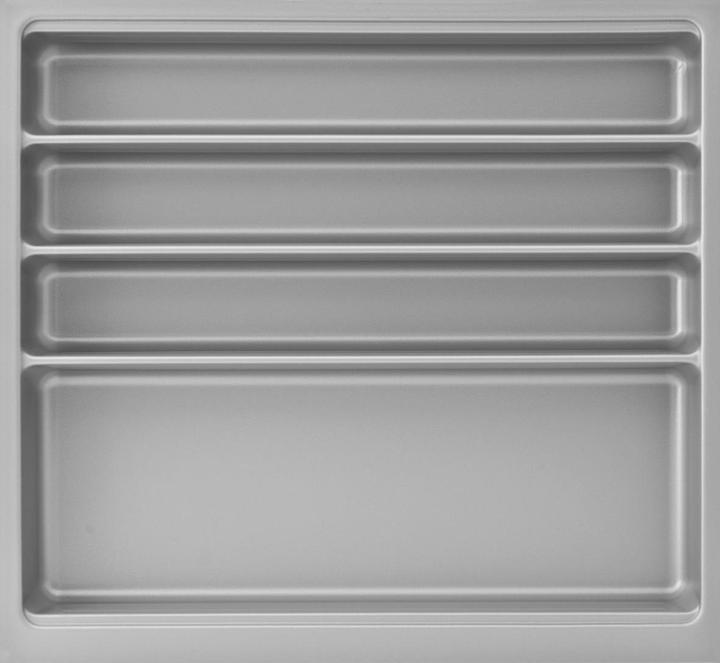 Agoform Besteckeinsatz Scoop II Set 474x516x59mm, mit Trenner Kunststoff silber