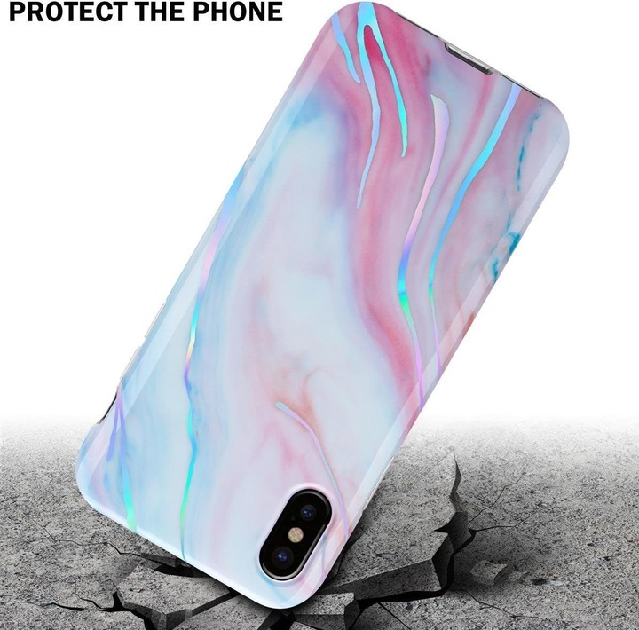 Produktbild Cadorabo IMD TPU Bunter Marmor Cover (Apple iPhone XS Max)