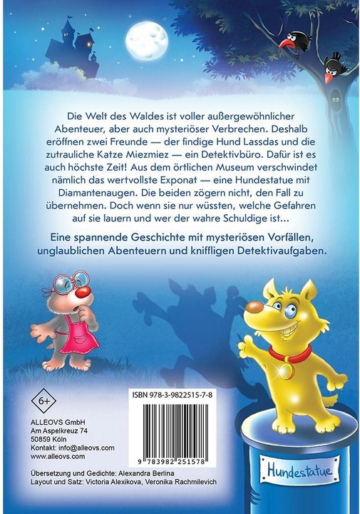 Immagine prodotto Alleovs Pfoten Hoch. Lustige Detektivgeschichten für Kinder (Tedesco)