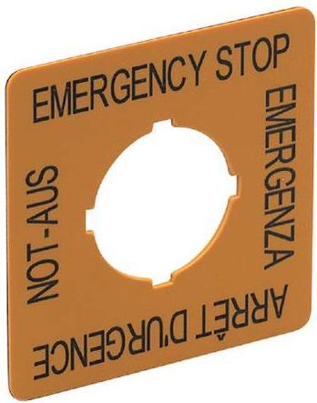 Produktbild ifm Electronic Not-Aus-Schild