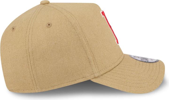 Produktbild New Era A-Frame Trucker Leinen Cap - Boston Red Sox beige (One Size)