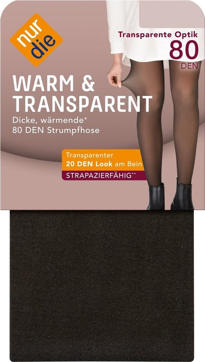 Produktbild Nur Die Warm & Transparent (80 DEN, 38 - 40)