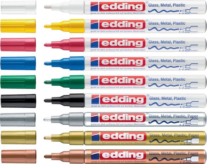 Actual product image Edding 751 - Paint marker (Gold colors, 2 mm, 1 x)