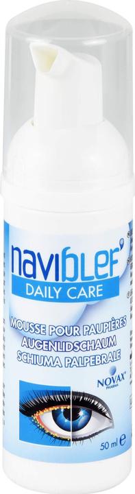 Actual product image VISUfarma Naviblef Daily Care Eyelid Foam, 50 ml Foam (Eye care gel, 50 ml, Day)