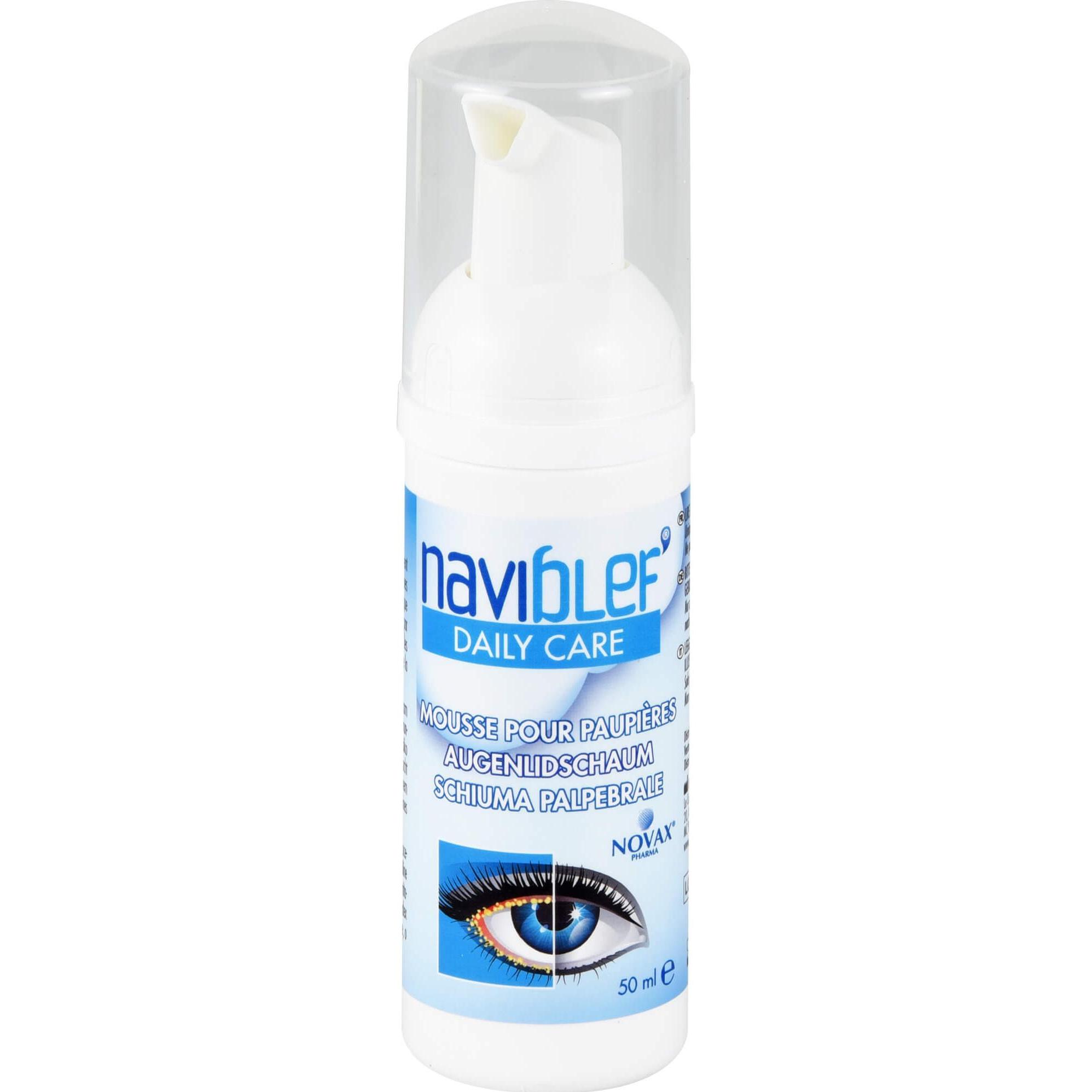 VISUfarma, Augenpflege, Naviblef Daily Care Augenlidschaum, 50 ml Schaum (50 ml)