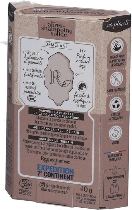 Actual product image Respectueuse Respectful Solid Detangling Conditioner 40g