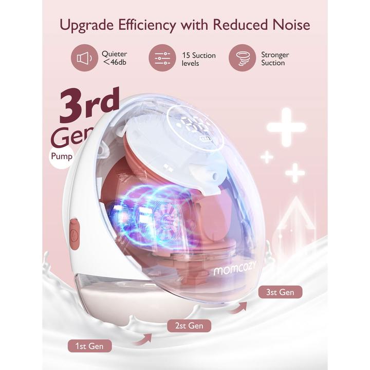 Actual product image Momcozy M9 Hands-Free Breast Pump