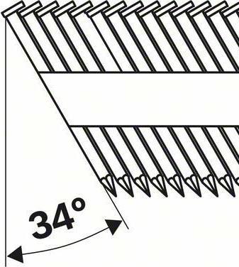 Produktbild Bosch Professional Zubehör D-Kopf Streifennagel SN34DK 100R, 3,1 mm, 100 mm, blank