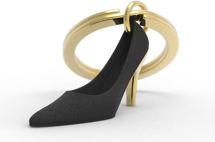 Actual product image Metalmorphose Keyring High Heel, matt black gold
