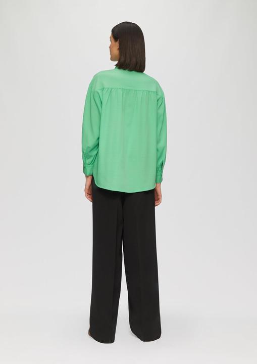 Actual product image S.Oliver Bluse Strukturierte Hemdbluse mit Raffung (36)