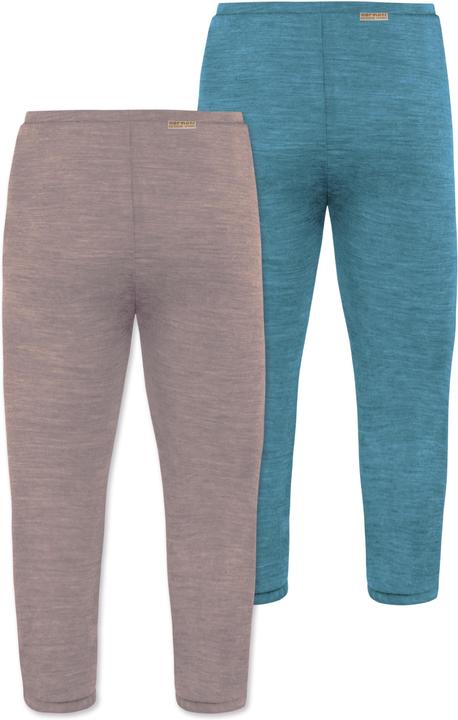 Produktbild Normani 2er Pack Baby Merino Unterhose mit Füssen - 9539 (86)